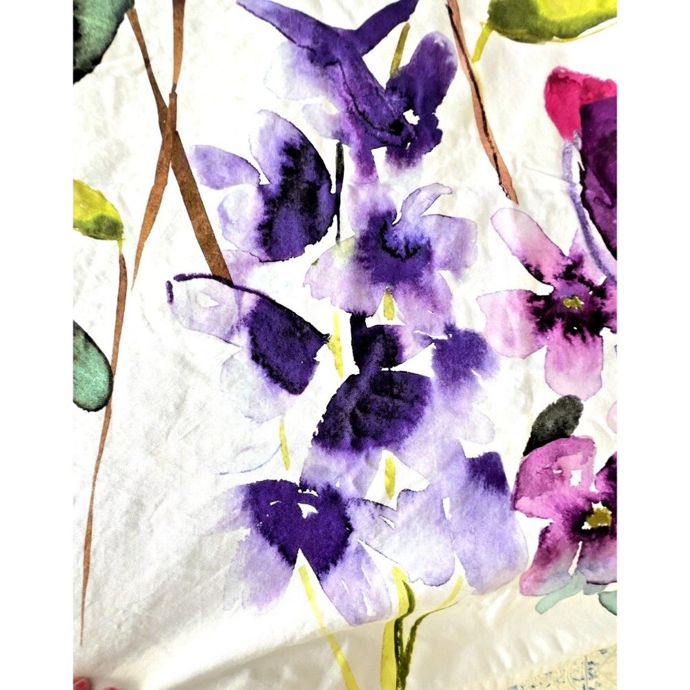 Bluebellgray Taransay Designer Shower Curtain Bright Colorful Floral Pink Purple - Picture 8 of 11